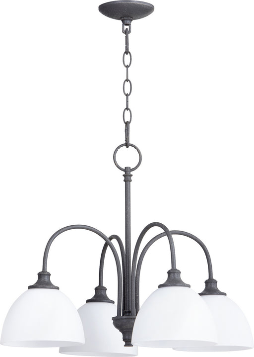 Quorum - 6409-4-17 - Four Light Chandelier - Celeste - Zinc