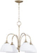 Quorum - 6409-4-60 - Four Light Chandelier - Celeste - Aged Silver Leaf