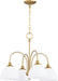 Quorum - 6409-4-80 - Four Light Chandelier - Celeste - Aged Brass