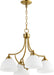 Quorum - 6459-4-80 - Four Light Chandelier - Enclave - Aged Brass