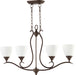 Quorum - 664-4-86 - Four Light Island Pendant - Flora - Oiled Bronze