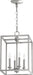 Quorum - 6731-4-65 - Four Light Entry Pendant - Satin Nickel