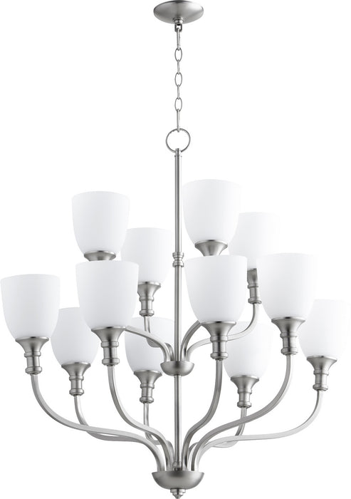 Quorum - 6811-12-65 - 12 Light Chandelier - Richmond - Satin Nickel