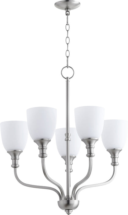 Quorum - 6811-5-65 - Five Light Chandelier - Richmond - Satin Nickel