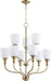 Quorum - 6811-9-80 - Nine Light Chandelier - Richmond - Aged Brass