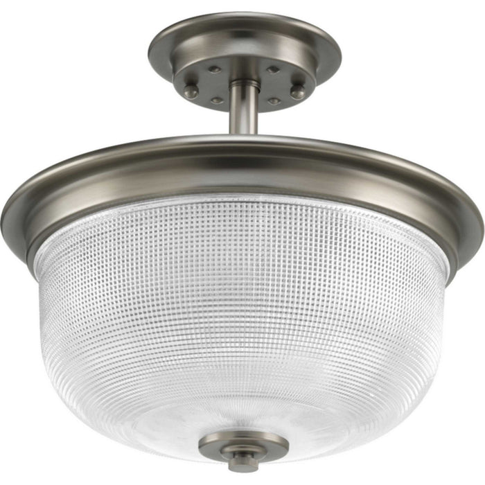 Two Light Semi-Flush Convertible from the Archie collection in Antique Nickel finish