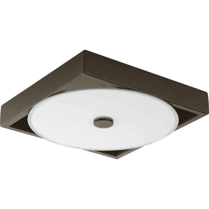 LED Flush Mount/Wall Sconce from the Frame collection in Architectural Bronze finish