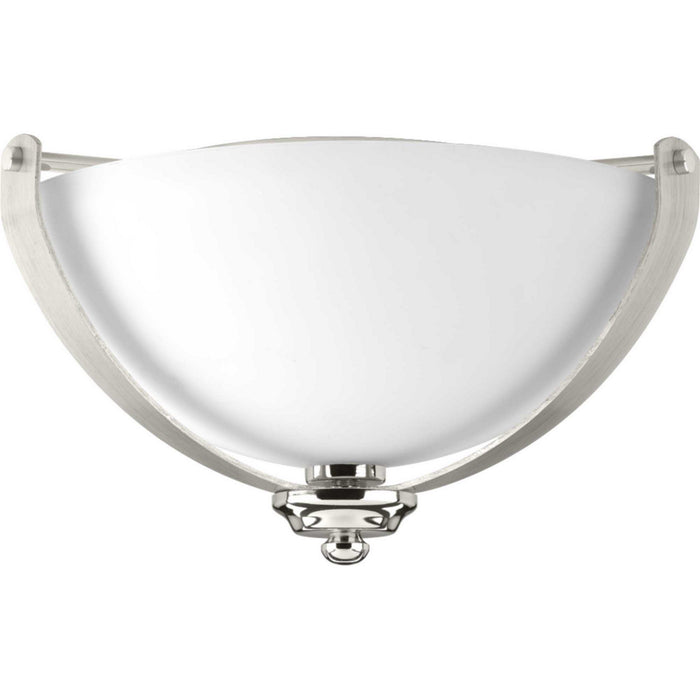 Two Light Flush Mount from the Noma collection in Polished Nickel finish