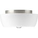 Progress Lighting - P350061-009 - Two Light Flush Mount - Leap - Brushed Nickel