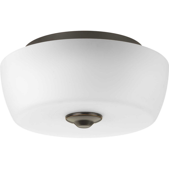Two Light Flush Mount from the Leap collection in Antique Bronze finish