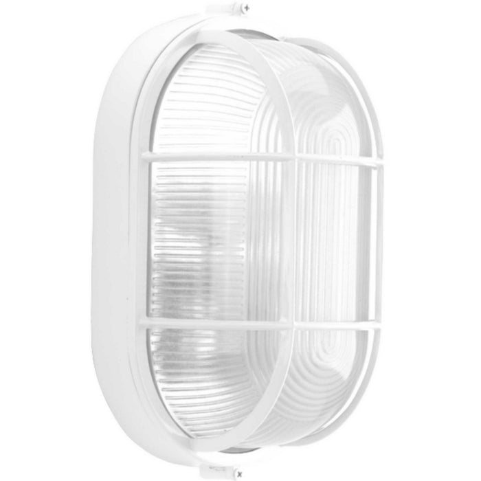 One Light Flush Mount from the Bulkheads collection in White finish
