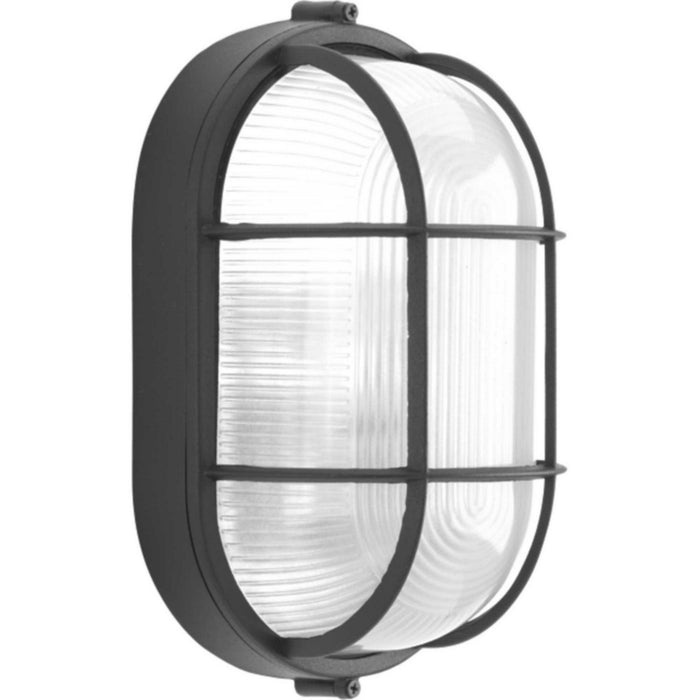 One Light Flush Mount from the Bulkheads collection in Black finish