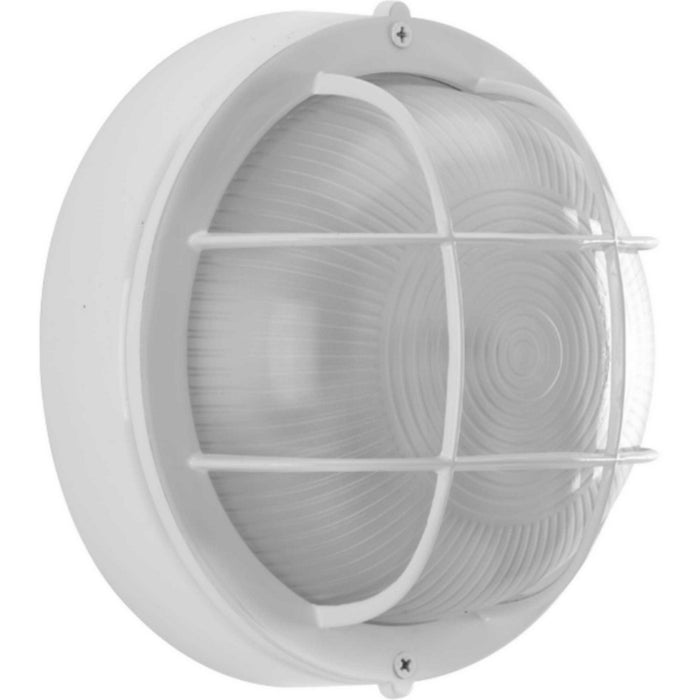 One Light Flush Mount from the Bulkheads collection in White finish
