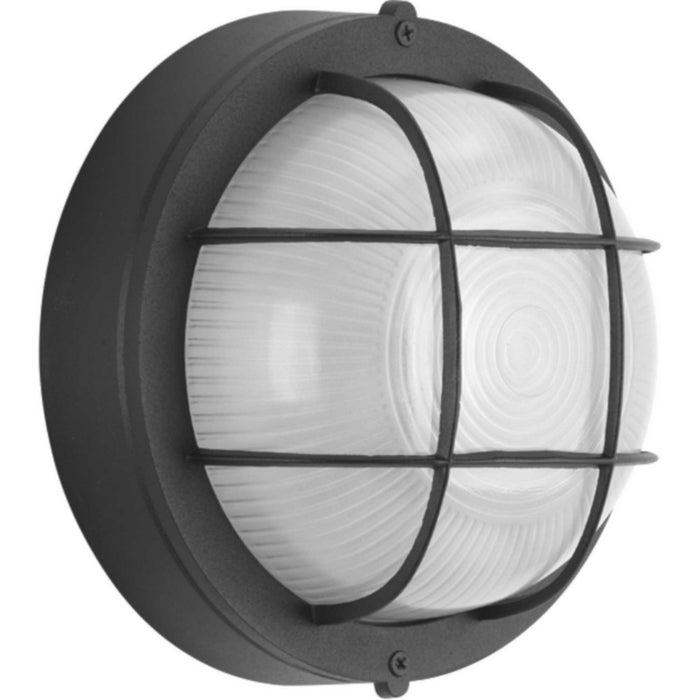 One Light Flush Mount from the Bulkheads collection in Black finish