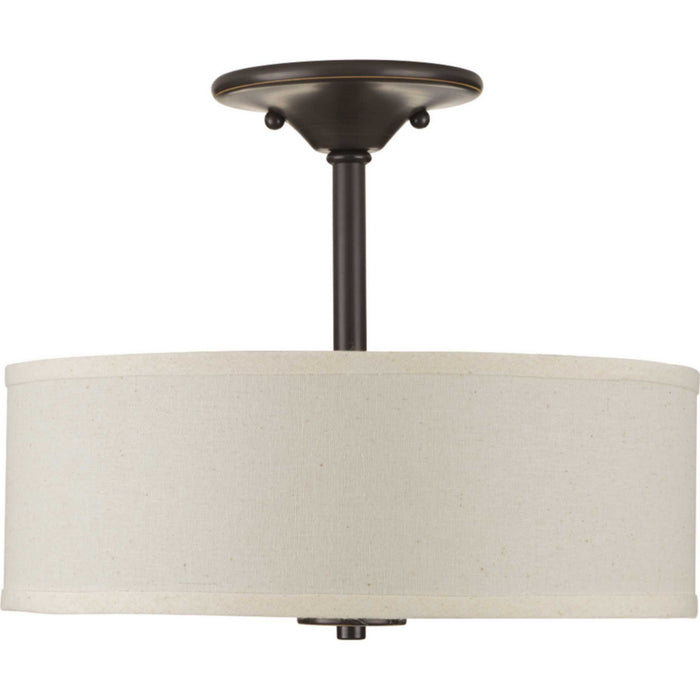 Progress Lighting - P3712-20 - Two Light Semi-Flush Mount - Inspire - Antique Bronze