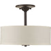 Progress Lighting - P3712-20 - Two Light Semi-Flush Mount - Inspire - Antique Bronze