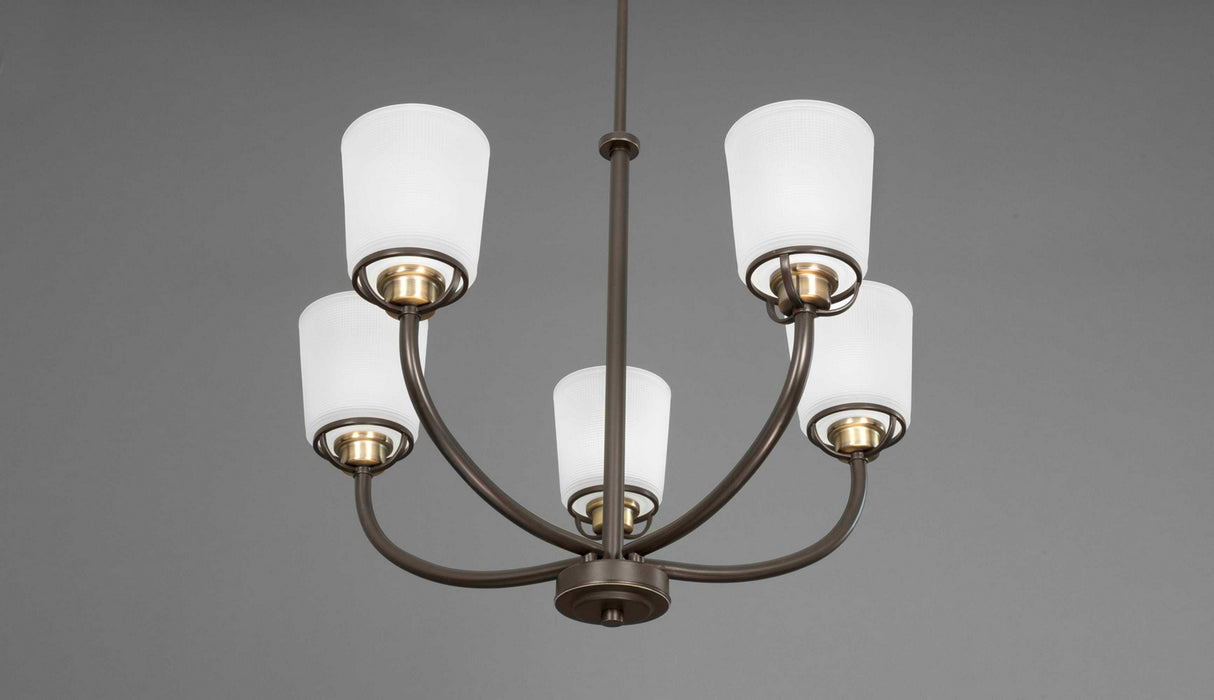 Five Light Chandelier from the West Village collection in Antique Bronze finish