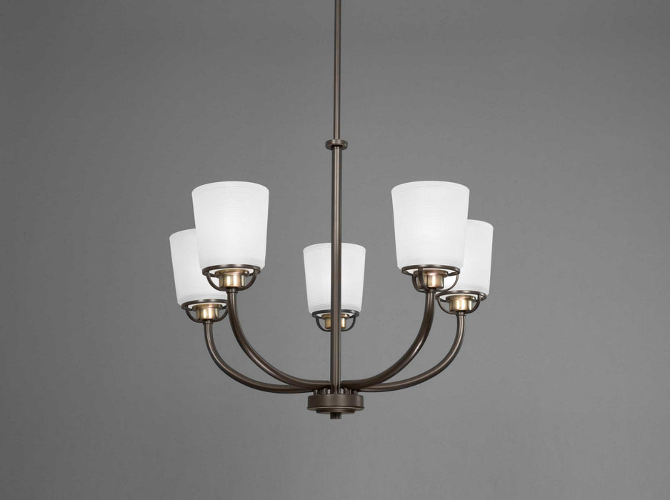 Five Light Chandelier from the West Village collection in Antique Bronze finish