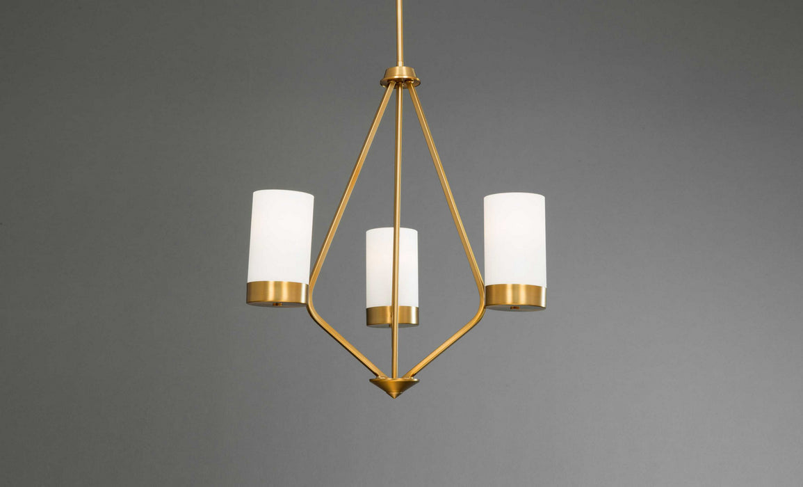 Three Light Chandelier from the Elevate collection in Brushed Bronze finish