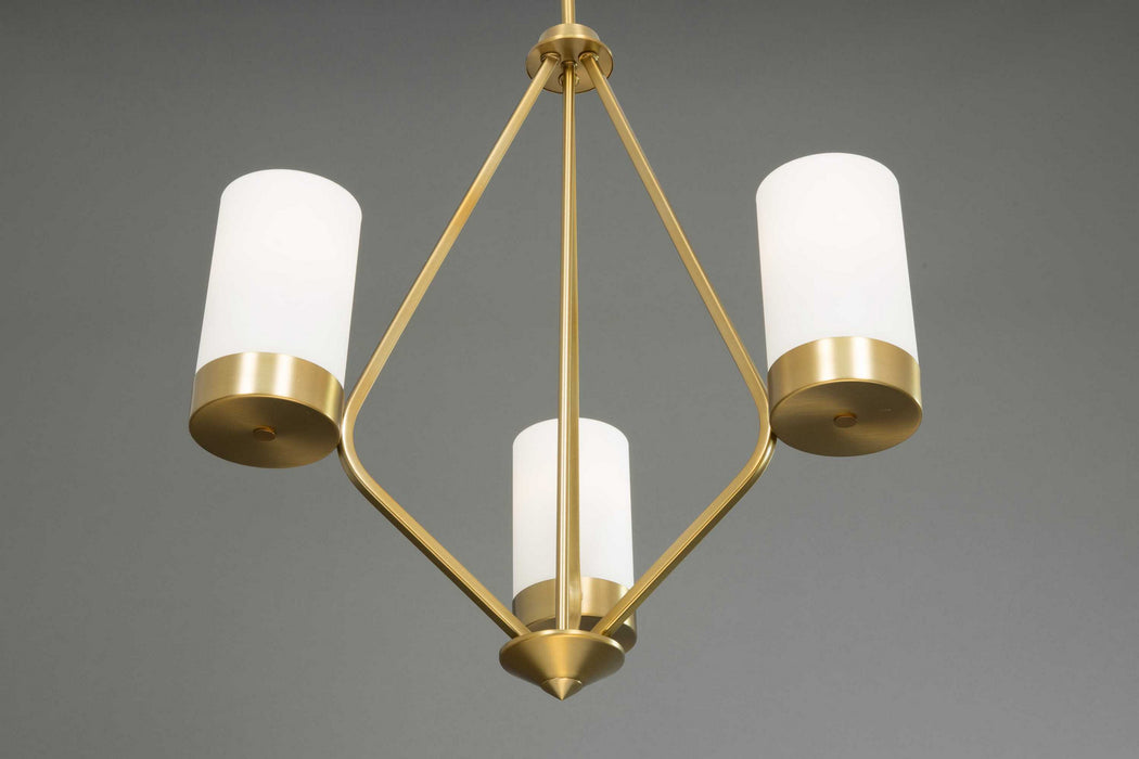 Three Light Chandelier from the Elevate collection in Brushed Bronze finish