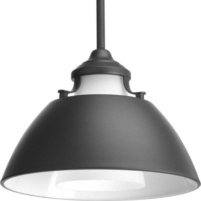 One Light Pendant from the Carbon collection in Graphite finish