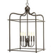 Progress Lighting - P500037-020 - Six Light Foyer Pendant - Assembly Hall - Antique Bronze