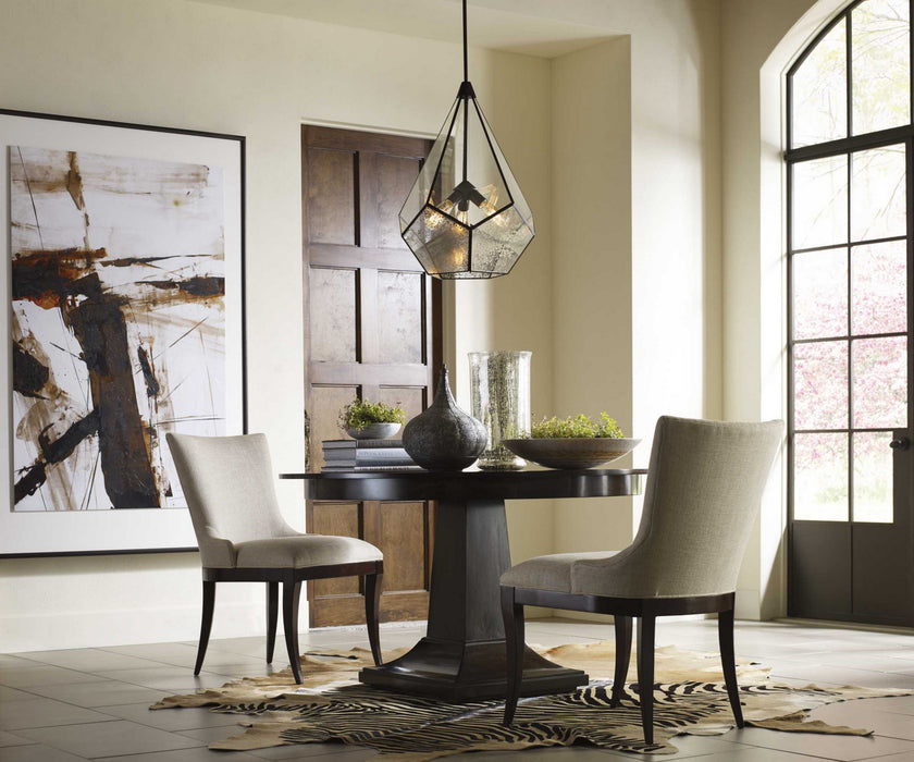 Three Light Pendant from the Cinq collection in Antique Bronze finish