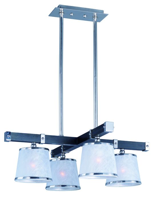 Maxim - 20525WFWEPN - Four Light Chandelier - Maritime - Wenge / Polished Nickel