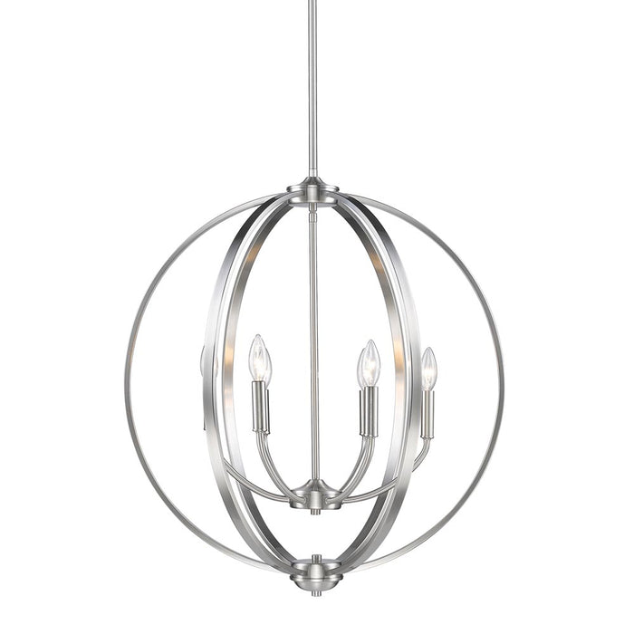 Golden - 3167-6 PW - Six Light Chandelier - Colson - Pewter
