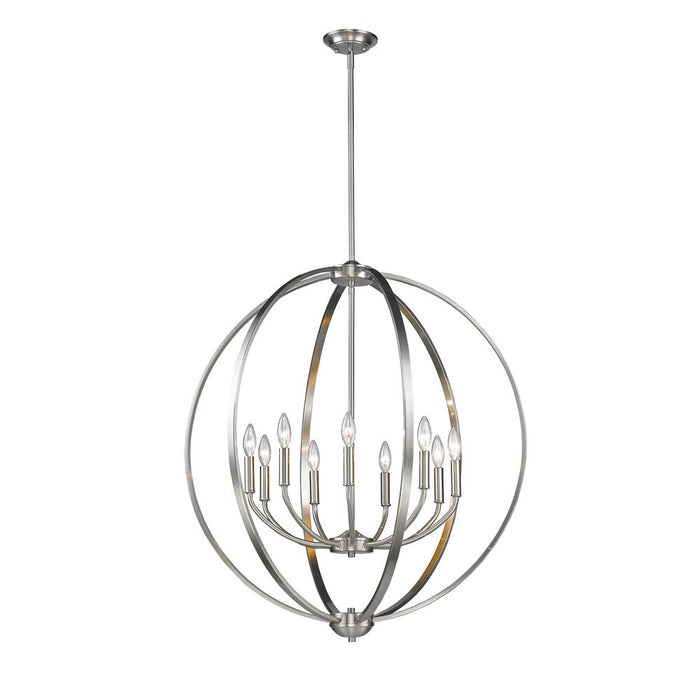 Nine Light Chandelier from the Colson collection in Pewter finish