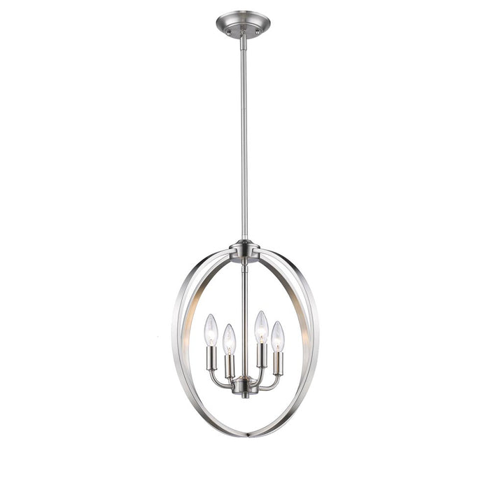 Four Light Chandelier from the Colson collection in Pewter finish