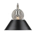 Golden - 3306-1W PW-BLK - One Light Wall Sconce - Orwell - Pewter