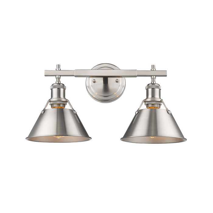 Two Light Bath Vanity from the Orwell collection in Pewter finish