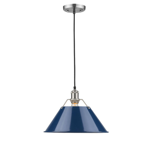 Golden - 3306-L PW-NVY - One Light Pendant - Orwell - Pewter