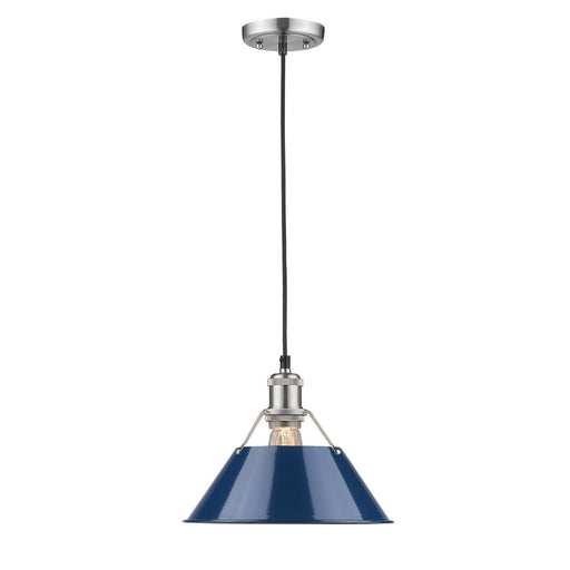 Golden - 3306-M PW-NVY - One Light Pendant - Orwell - Pewter