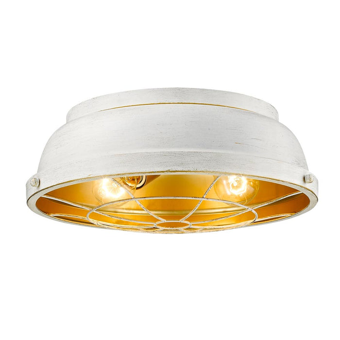 Two Light Flush Mount from the Bartlett collection in French White finish