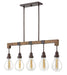Hinkley - 3266IN - Five Light Linear Chandelier - Denton - Industrial Iron