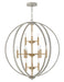 Hinkley - 3469CG - 12 Light Foyer Chandelier - Euclid - Cement Gray