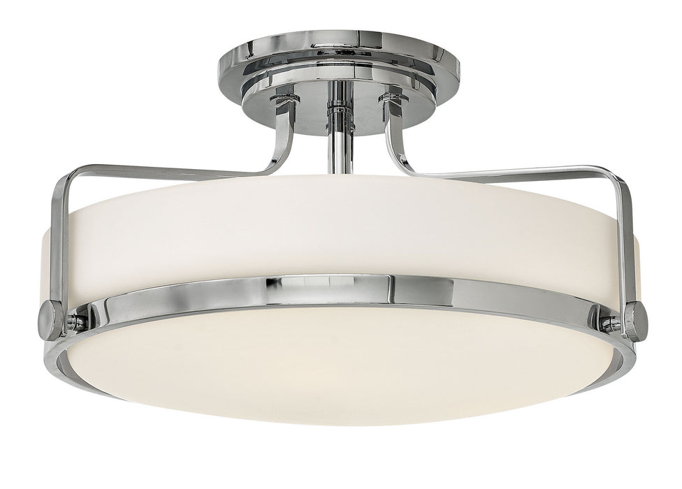Hinkley - 3643CM - Three Light Flush Mount - Harper - Chrome