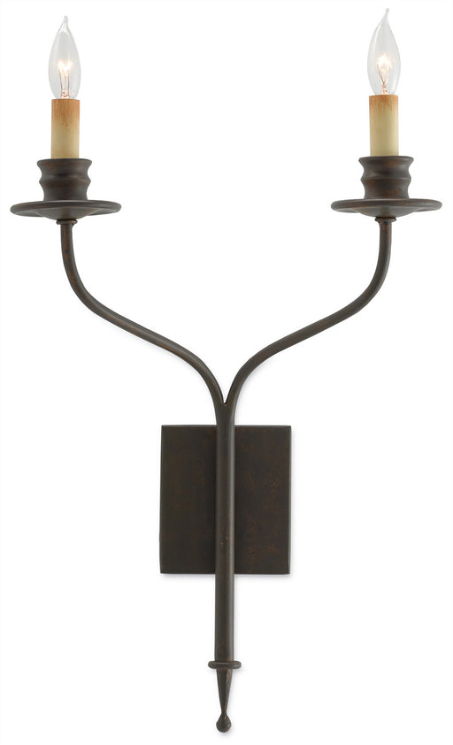 Currey and Company - 5000-0038 - Two Light Wall Sconce - Highlight - Bronze Gold