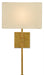 Currey and Company - 5900-0005 - One Light Wall Sconce - Ashdown - Antique Gold Leaf