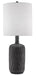 Currey and Company - 6000-0098 - One Light Table Lamp - Rivers - Steel Gray/Matte Black