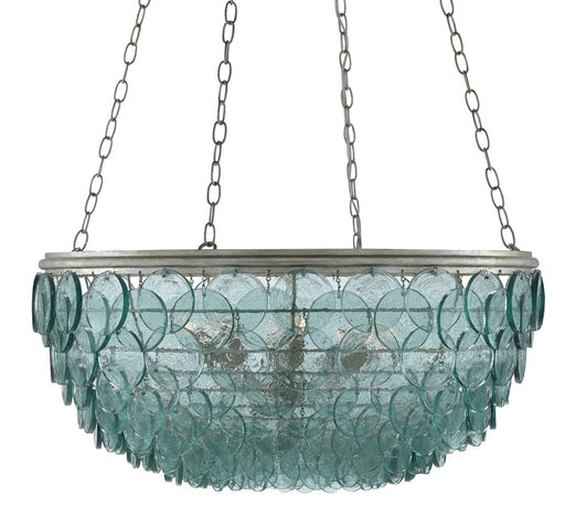Currey and Company - 9000-0140 - Eight Light Chandelier - Quoram - Silver Leaf