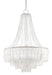 Currey and Company - 9000-0159 - Seven Light Chandelier - Vintner Blanc - Contemporary Silver Leaf/Opaque White