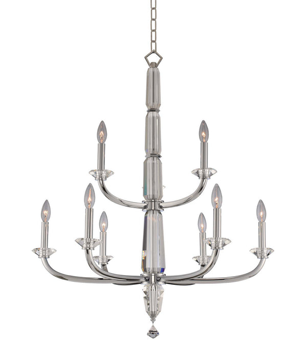 Allegri - 031352-010-FR001 - Nine Light Chandelier - Palermo - Chrome