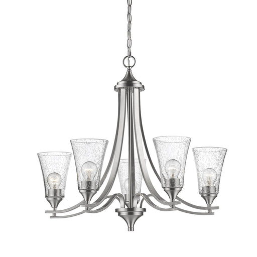 Millennium - 1465-SN - Five Light Chandelier - Natalie - Satin Nickel