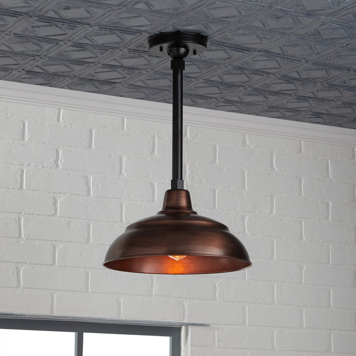 One Light Pendant from the R Series collection in Natural Copper finish