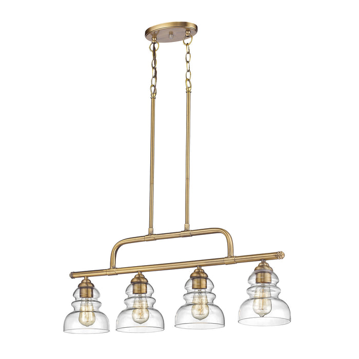 Millennium - 7344-HBZ - Four Light Island Pendant - Brighton - Heirloom Bronze