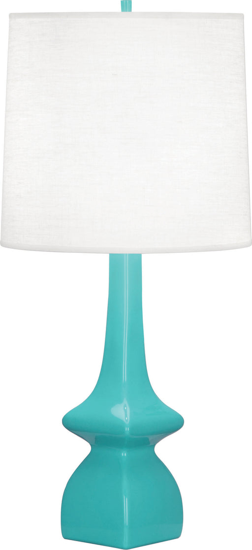 Robert Abbey - EB210 - One Light Table Lamp - Jasmine - EGG BLUE GLAZED CERAMIC