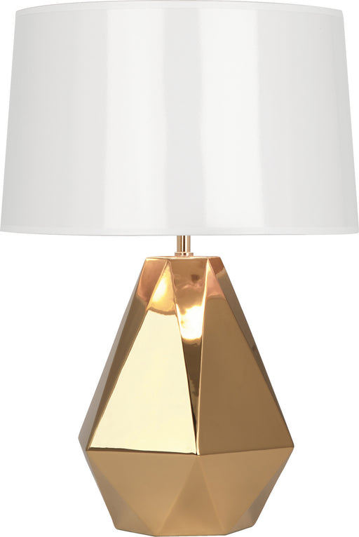 Robert Abbey - G930 - One Light Table Lamp - Delta - Polished Gold Glazed Ceramic
